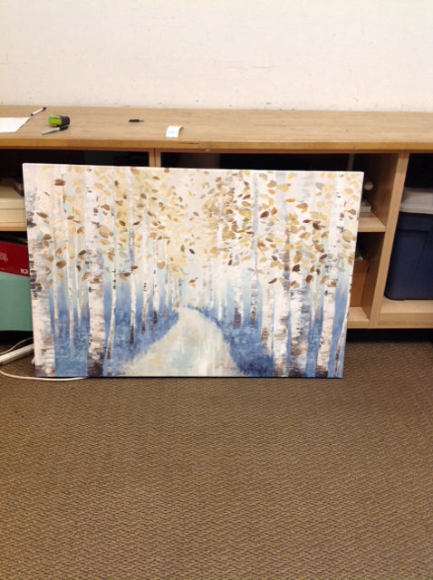 32x48 Birch Tree Canvas Art