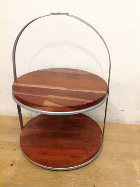 2 Tier Hearth & Hand Metal Cake Stand