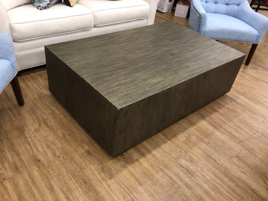 32 3/8" X 52 1/4" AS-IS Uttermost Grey Wood Coffee Table