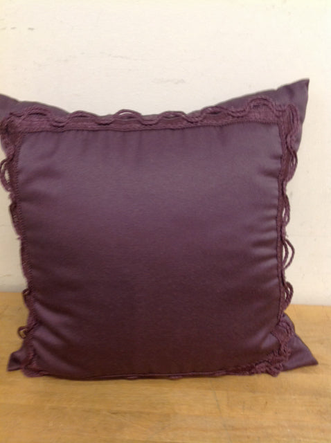 Pillow- 16" Purple Satin Rope