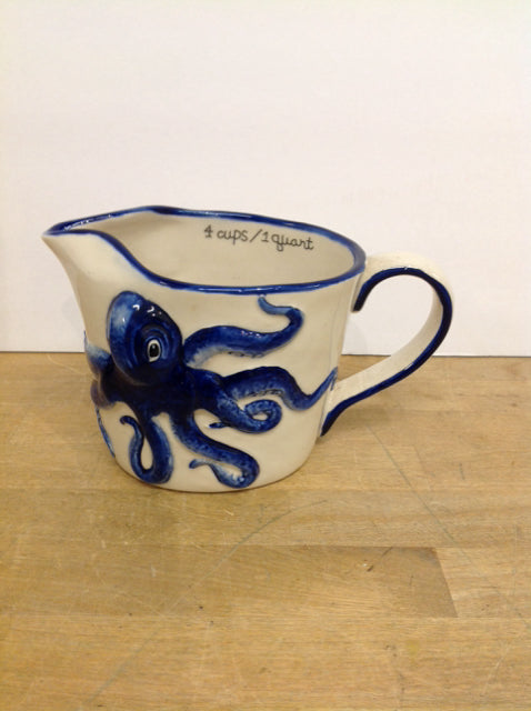 Blue Sky Ceramic Octopus Measuring Cup