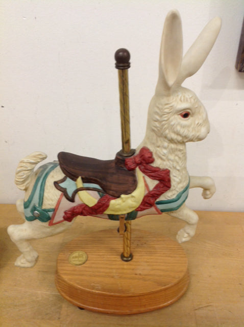 14" Musical Carousel Rabbit