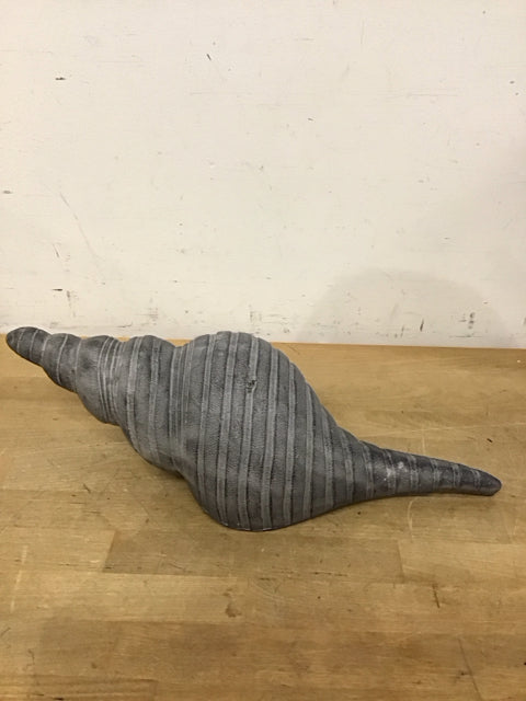 18" Blue Gray Shell Sculpture