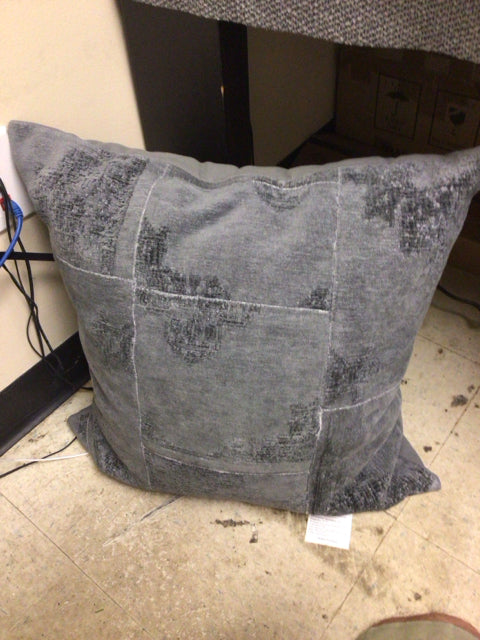 Grey Denim Fabric Pillow