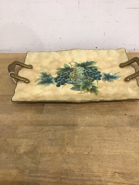 16"x11" Vintage Ceramic Fruit Tray