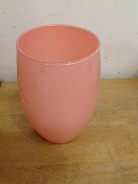 Vase- 8" Pink Glass