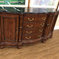 AS-IS Bernhardt Black Stone Top Buffet(Small Chip In Veneer)