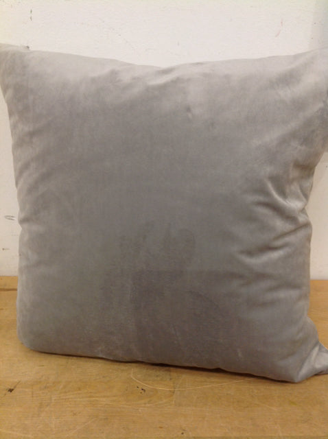 Pillow-18" Grey Velvet