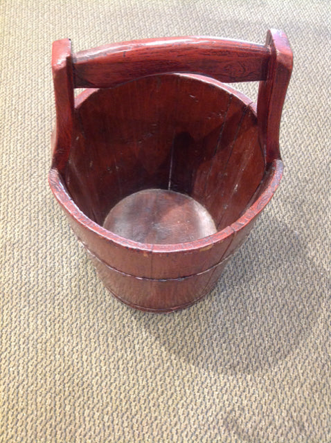 16" Asian Red Wood Rice Bucket