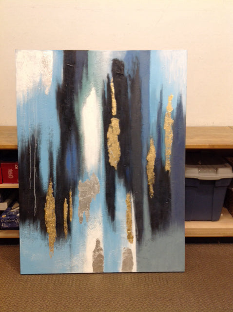 47x63 Embellished Print on Canvas