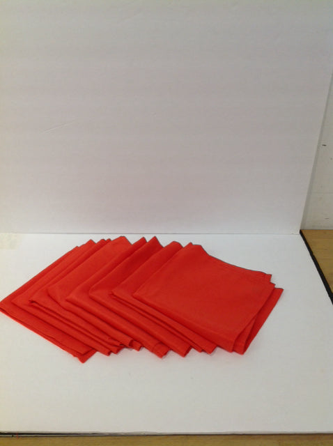 Set/8 Red Dinner Napkins