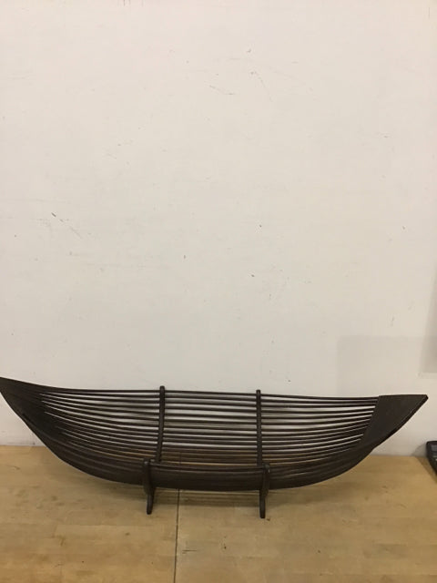 38" Resin Dark Brown Boat Bowl