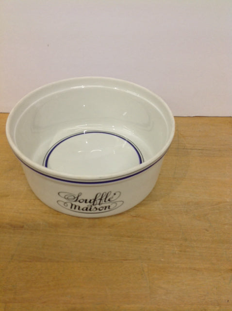 8" Ligne Marine Ceramic Souffle Bowl