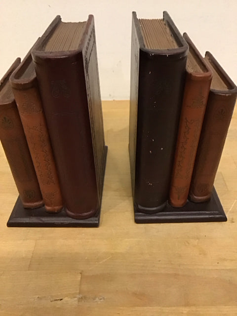 Pair Of Vintage 3 Book Bookends