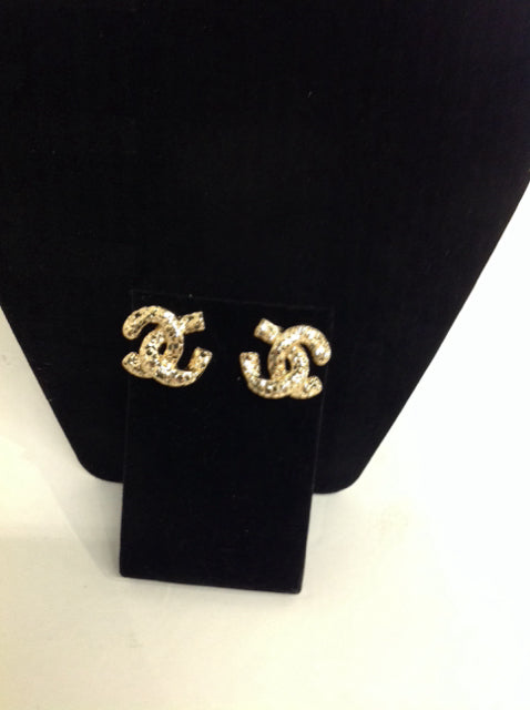 Chanel Style Gold Earrings