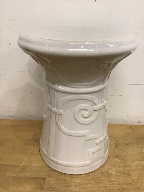 15" Imperial Scroll Ceramic Garden Stool