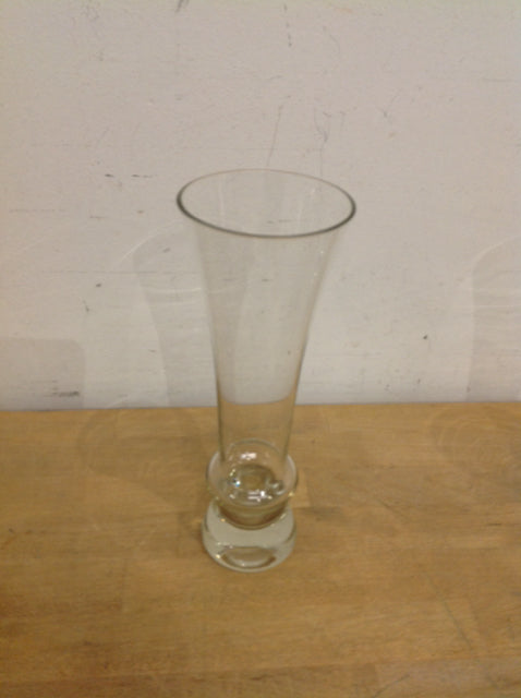 Vase- 10" Clear Glass