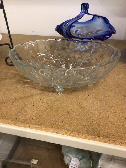 12 1/4" Glass Oval Bowl