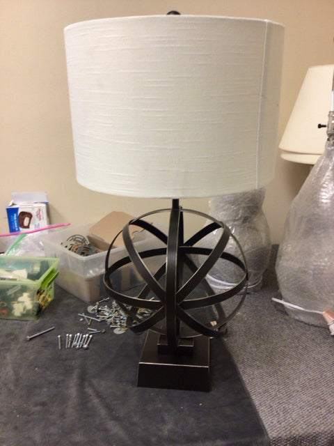 RTG Spiral Atom Table Lamp W/Shade