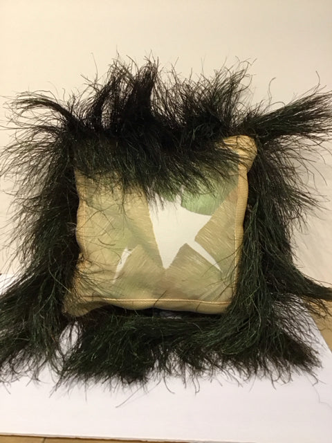 Peacock Feather Pillow