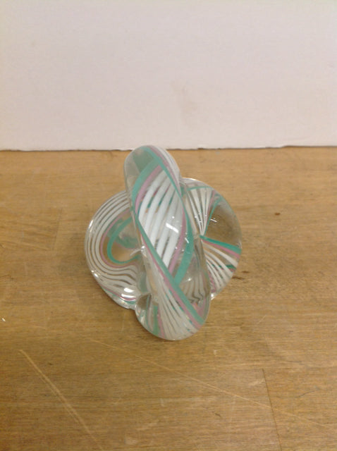 Art Deco Abstract Glass Paperweight