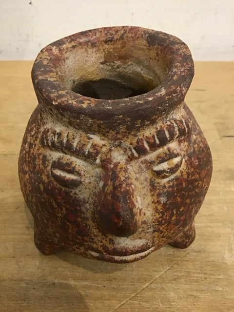 5" Mexican Pottery Face Jug