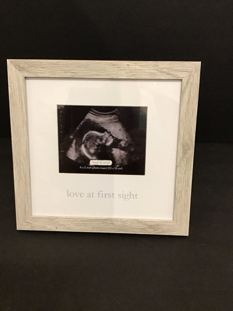 4x5 White Washed Wood Frame