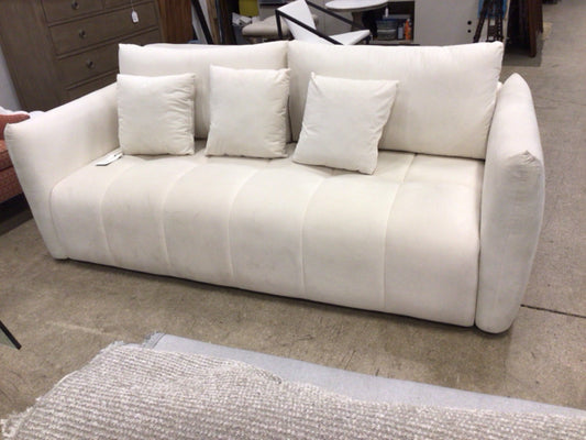 AS-IS KevinSpace Sofa In Beige Ply-Velvet (Sealed)