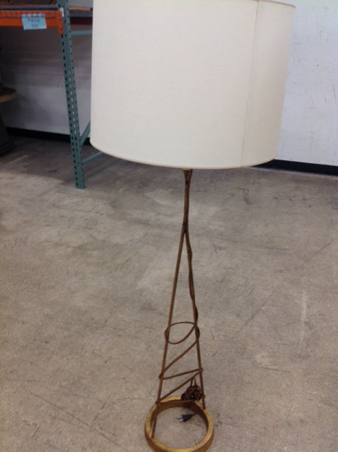 Floor Lamp- As Is  54" Visual Comfort Gold Metal