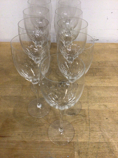 11 Orrefors "Prelude Clear" Water Goblet 7 3/8