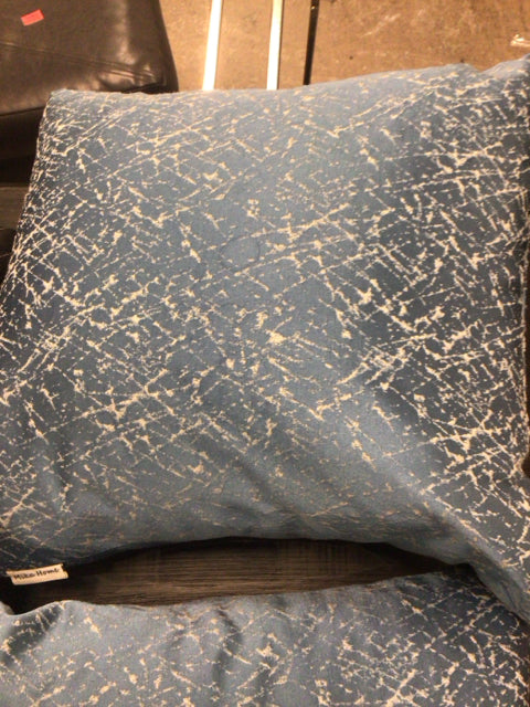 Blue & Grey Fabric Pillow