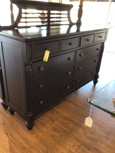 Lane Furniture National Geographic Collection Dark Grey Ten Drawer Dresser W/Mir