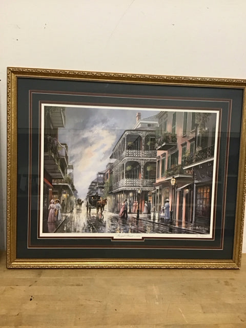 26"x32" "Royal Street New Orleans" By Al Frederico Signed