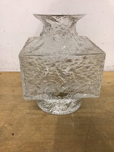 9" Iittala Glass Finland Timo Vase
