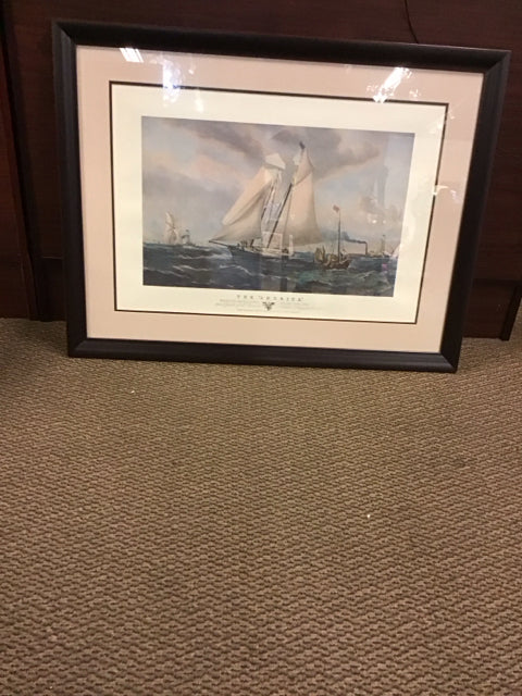 26"x36" "The America" Sailboat Art