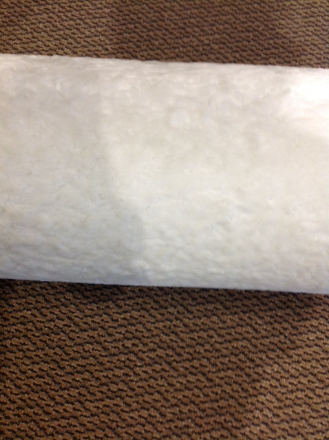 Pillow- 30" White Faux Fur Bolster