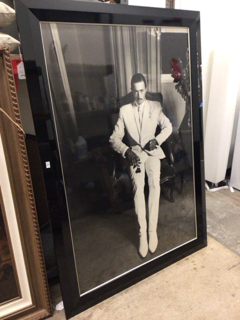 47 1/2" X 67 1/2" Signed Black & White Cecil Beaton Self-Portrait Framed Print