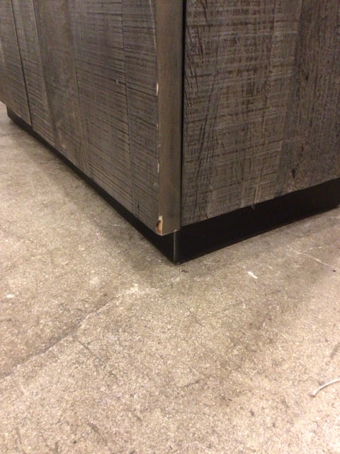 46" X 19" X 89 3/4"AS-IS RH Monterey Closed Cabinet(Knick On Bottom Corner/Side)
