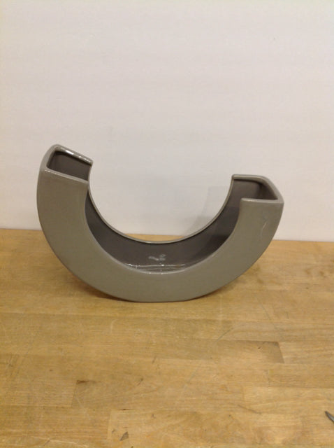 14" Grey Ceramic Abstract Table Decor