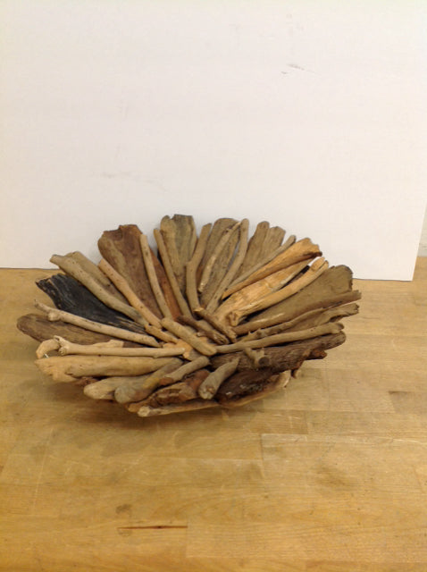 17" Wood Branch & Bark Bowl