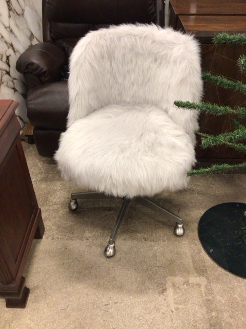 RH Teen Faux Fur Desk Chair