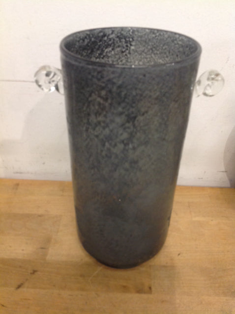 Vase- 11" Grey Art Glass