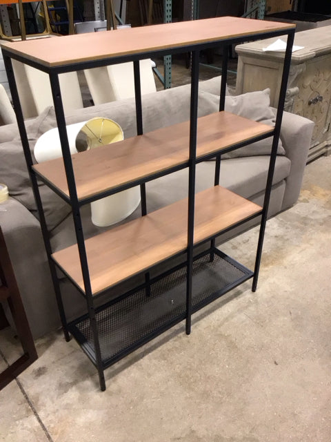 39 1/2" X 14" Wood & Metal Shelving