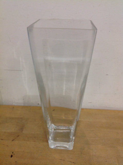 Vase- 16" Clear Glass