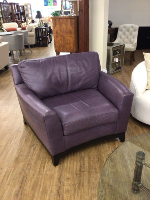 Elite Leather Co Purple Leather Chair