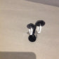 Tiffany Style In/Out Silver Hoop Earrings