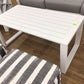 47.25" X 21.12" X 23.50"AS-IS City Furniture Linear2 White Aluminum Coffee Table
