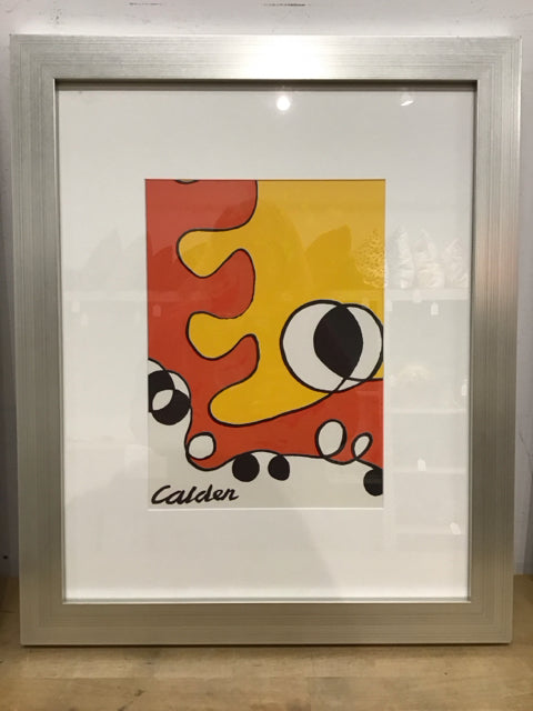 23"x23.5" Abstract Lithograph By Alexnader Calder COA
