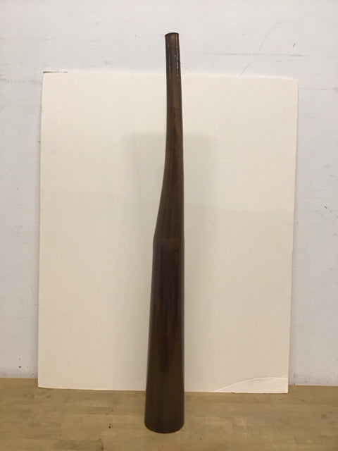 41" Copper Like Metal Vase w/Narrow Top