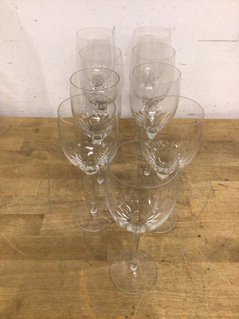 9 Orrefors "Prelude Clear" Claret 7 3/8